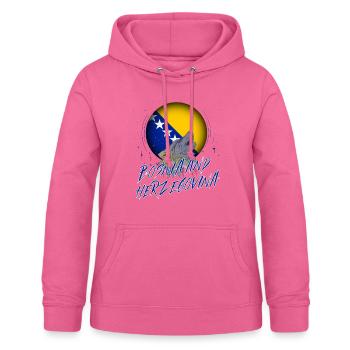Bosnia and Herzegovina - Women's Hoodie - pink - Front - AI Model Female 172 light (172cm)