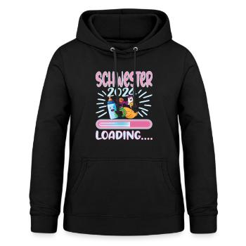 Schwester werden Schwester 2024 - Frauen Hoodie - Schwarz - Vorne - AI Model Female 172 light (172cm)