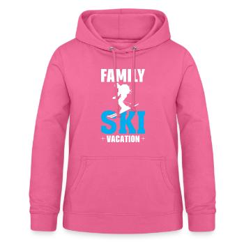 Family Ski Holidays - Women's Hoodie - pink - Front - AI Model Female 172 light (172cm)