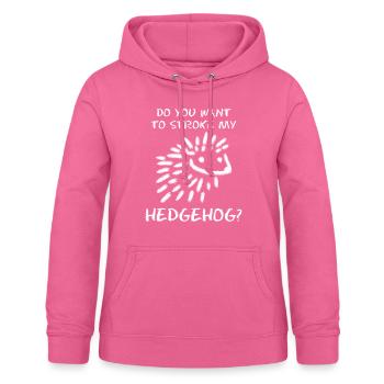 Hedgehog Joke Hedgehogs - Frauen Hoodie - Pink - Vorne - AI Model Female 172 light (172cm)