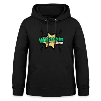 Wisdom is my superpower trait - Women's Hoodie - black - Front - AI Model Female 172 light (172cm)