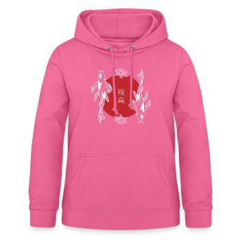 Koi Duo Harmony Feng Shui Zen - Sweat à capuche Femme - rose - Devant - AI Model Female 172 light (172cm)