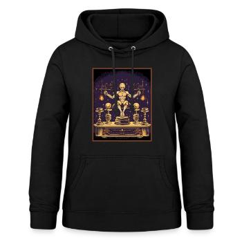Psychic Dumbbell Readings Tarot Cards Mystical - Women's Hoodie - black - Front - AI Model Female 172 light (172cm)