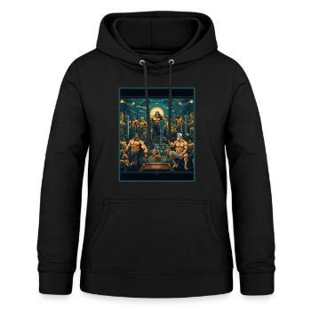 Turnhalle der griechischen Götter Zeus Hermes Athene Mythologisch - Frauen Hoodie - Schwarz - Vorne - AI Model Female 172 light (172cm)