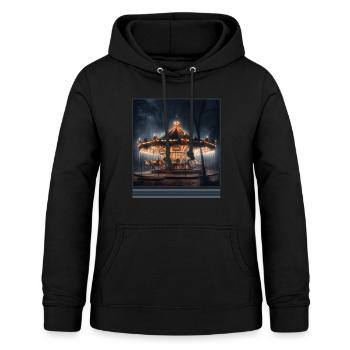 Carrousel fantomatique Vintage gothique T Shirt - Sweat à capuche Femme - noir - Devant - AI Model Female 172 light (172cm)