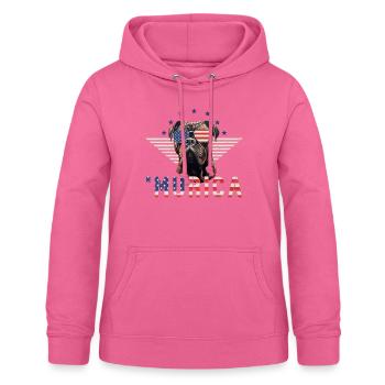 Mastiff Sonnenbrille Murica Amerika Geschenk - Frauen Hoodie - Pink - Vorne - AI Model Female 172 light (172cm)