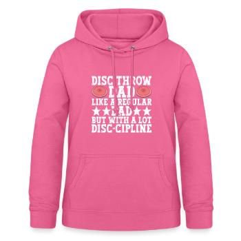 Diskuswerfer Diskuswerfen - Frauen Hoodie - Pink - Vorne - AI Model Female 172 light (172cm)