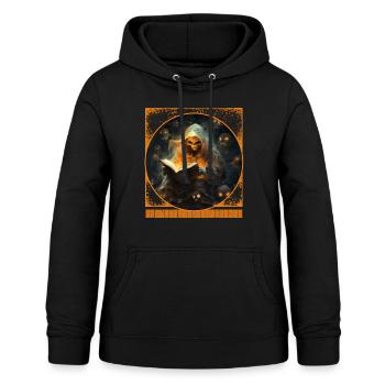 Tête de citrouille Story Time Halloween T Shirt - Sweat à capuche Femme - noir - Devant - AI Model Female 172 light (172cm)
