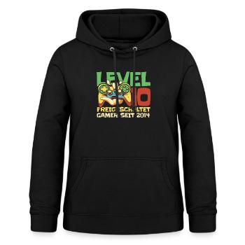 Gaming 10. Geburtstag 10 Jahre Gamer - Frauen Hoodie - Schwarz - Vorne - AI Model Female 172 light (172cm)