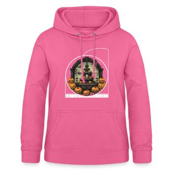 Cottagecore Verzauberter Brunnen Halloween Phantom - Frauen Hoodie - Pink - Vorne - AI Model Female 172 light (172cm)
