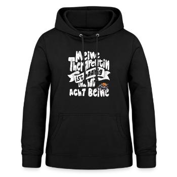 Lustiger Spruch Springspinnen Sammler mit Humor - Frauen Hoodie - Schwarz - Vorne - AI Model Female 172 light (172cm)