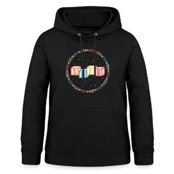 Chemise d’enseignant SPED, SPED Tee, classique - Sweat à capuche Femme - noir - Devant - AI Model Female 172 light (172cm)