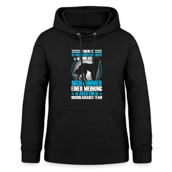 Mein Kleiner Münsterländer ist unschlagbar - Frauen Hoodie - Schwarz - Vorne - AI Model Female 172 light (172cm)