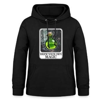Chemise d’Halloween, préparez votre propre potion magique - Sweat à capuche Femme - noir - Devant - AI Model Female 172 light (172cm)