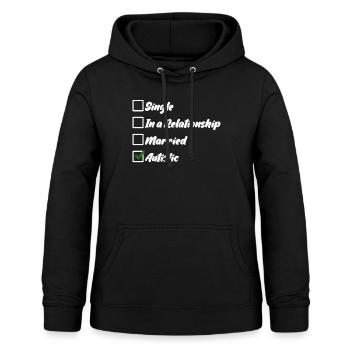 Autist Joke Autism Autistic - Frauen Hoodie - Schwarz - Vorne - AI Model Female 172 light (172cm)