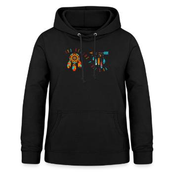 Chemise de sensibilisation à la Journée des Autochtones, Peuples autochtones - Sweat à capuche Femme - noir - Devant - AI Model Female 172 light (172cm)