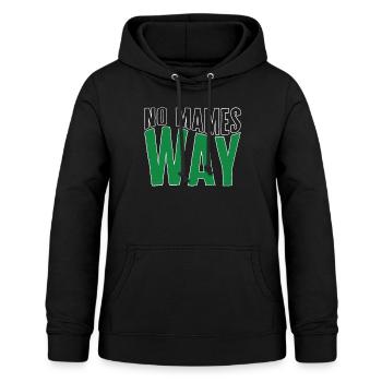 Straßenschild Shirt, No Mames Way Straßenschild T-Shirt, - Frauen Hoodie - Schwarz - Vorne - AI Model Female 172 light (172cm)