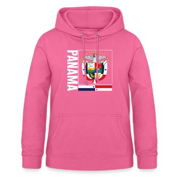 Panama-Hemd, Panama-Nationalstolz-Flaggentasche - Frauen Hoodie - Pink - Vorne - AI Model Female 172 light (172cm)