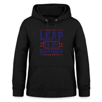 Happy Birthday Schaltjahr 29. Februar Schalttag - Frauen Hoodie - Schwarz - Vorne - AI Model Female 172 light (172cm)