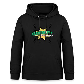 Flexibility is my superpower trait - Women's Hoodie - black - Front - AI Model Female 172 light (172cm)