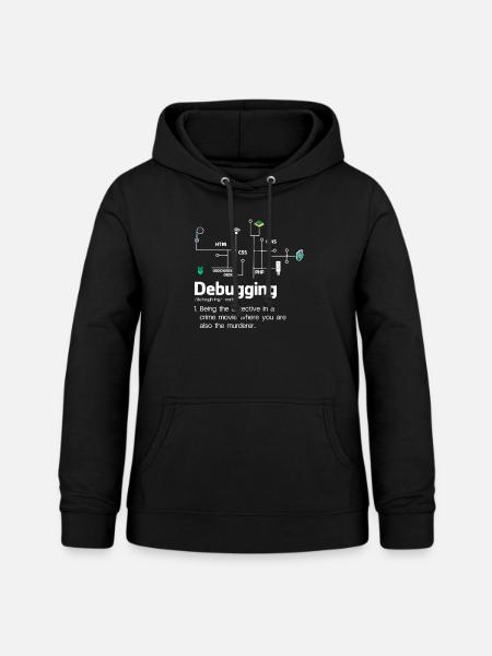 Debugging -Definition von Cybersicherheit Cybersic - Frauen Hoodie - Schwarz