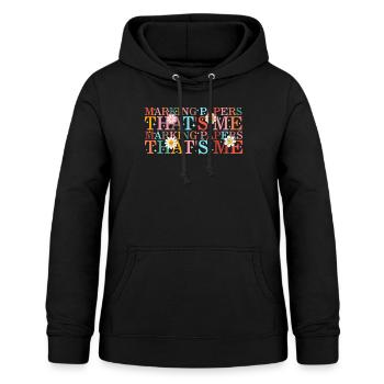 Lehrer-Shirt, Markierung von Papieren, die ich markiere - Frauen Hoodie - Schwarz - Vorne - AI Model Female 172 light (172cm)