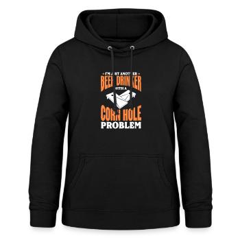 Cornhole Beanbag Sackloch Geschenk - Frauen Hoodie - Schwarz - Vorne - AI Model Female 172 light (172cm)