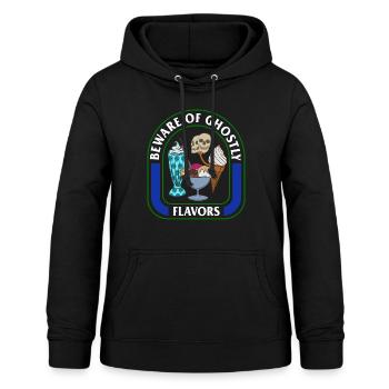 Chemise d’Halloween, méfiez-vous des saveurs fantomatiques - Sweat à capuche Femme - noir - Devant - AI Model Female 172 light (172cm)