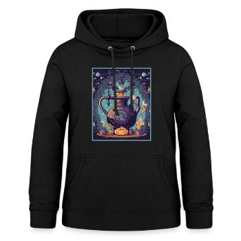 Witch’s Kettlebell Brew Potions magiques Workout Gym - Sweat à capuche Femme - noir - Devant - AI Model Female 172 light (172cm)