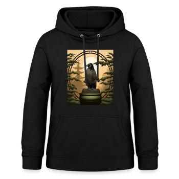 Japanische Kunst Japanischer Holzschnitt Zen - Frauen Hoodie - Schwarz - Vorne - AI Model Female 172 light (172cm)