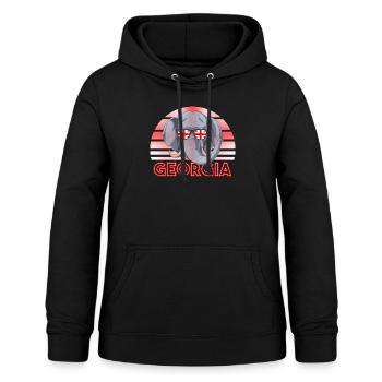 Georgia - Women's Hoodie - black - Front - AI Model Female 172 light (172cm)