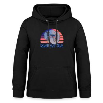 Malaysia - Frauen Hoodie - Schwarz - Vorne - AI Model Female 172 light (172cm)