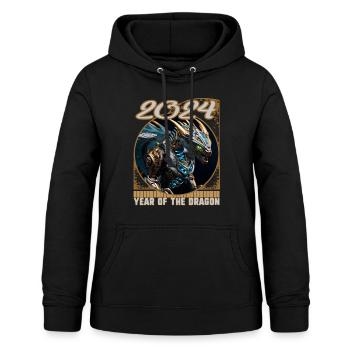 Chines Nouvel An de Dragon Robotique Sci fi Dragon - Sweat à capuche Femme - noir - Devant - AI Model Female 172 light (172cm)