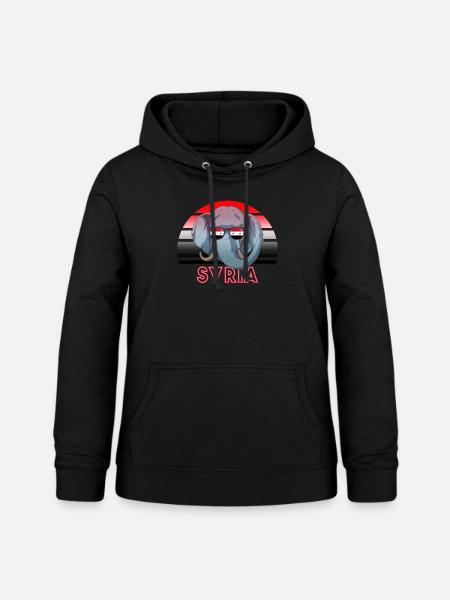 Syrien - Frauen Hoodie - Schwarz