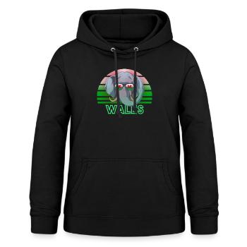 Wales - Frauen Hoodie - Schwarz - Vorne - AI Model Female 172 light (172cm)