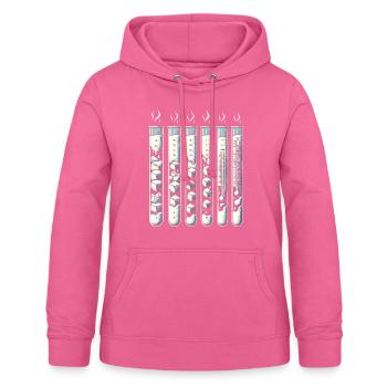 Chemise sur le changement climatique, étapes de la fonte des glaçons - Sweat à capuche Femme - rose - Devant - AI Model Female 172 light (172cm)