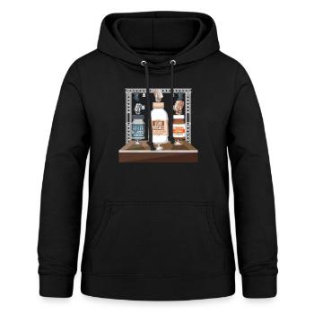 Nurse Shirt, Lead Vocals Rocunium E-Gitarre - Frauen Hoodie - Schwarz - Vorne - AI Model Female 172 light (172cm)