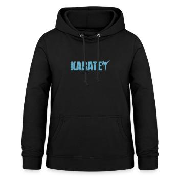 Karaté Arts Martiaux - Sweat à capuche Femme - noir - Devant - AI Model Female 172 light (172cm)