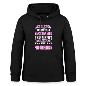 Pflegehelferin Spruch Pflegerin Pflege Pflegekraft - Frauen Hoodie - Schwarz - Vorne - AI Model Female 172 light (172cm)