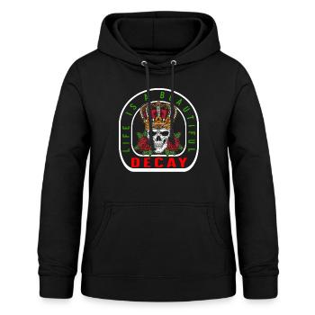 Gothic Shirt, Life Is A Beautiful Decay Skull - Women's Hoodie - black - Front - AI Model Female 172 light (172cm)