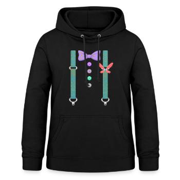 Chemise enchantée, bretelles Tee, cadeau pour - Sweat à capuche Femme - noir - Devant - AI Model Female 172 light (172cm)