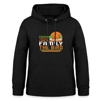 Thanksgiving-Shirt, jedes Thanksgiving, das ich meinem - Frauen Hoodie - Schwarz - Vorne - AI Model Female 172 light (172cm)
