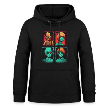 Just a cool horror cartoon - Women's Hoodie - black - Front - AI Model Female 172 light (172cm)