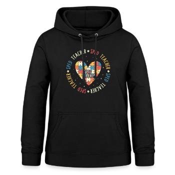 Chemise SPED, SPED Teacher Tee, classique - Sweat à capuche Femme - noir - Devant - AI Model Female 172 light (172cm)
