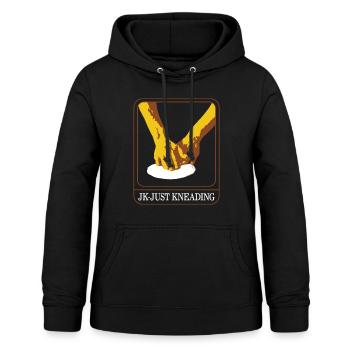 Thanksgiving Shirt, Jk-Just Kneading Tee, Gift - Women's Hoodie - black - Front - AI Model Female 172 light (172cm)