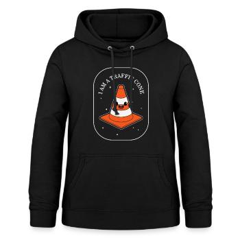 Chemise d’Halloween, je suis Traffic Cone Tee, cadeau pour - Sweat à capuche Femme - noir - Devant - AI Model Female 172 light (172cm)
