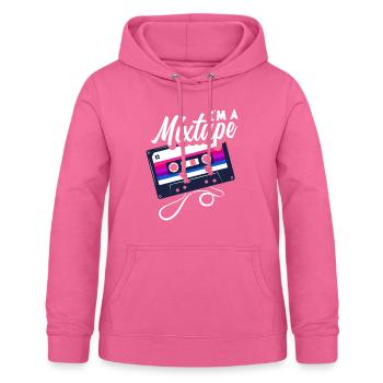 Mixtape bisexuelle - Sweat à capuche Femme - rose - Devant - AI Model Female 172 light (172cm)