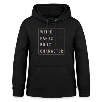 Chemise Para Professional, Bizarre Paras Build - Sweat à capuche Femme - noir - Devant - AI Model Female 172 light (172cm)