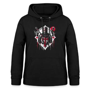 Deus Vult Crusader Knights Templar Middle Ages - Women's Hoodie - black - Front - AI Model Female 172 light (172cm)