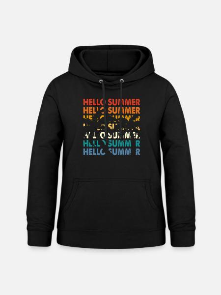 Sommer - Frauen Hoodie - Schwarz